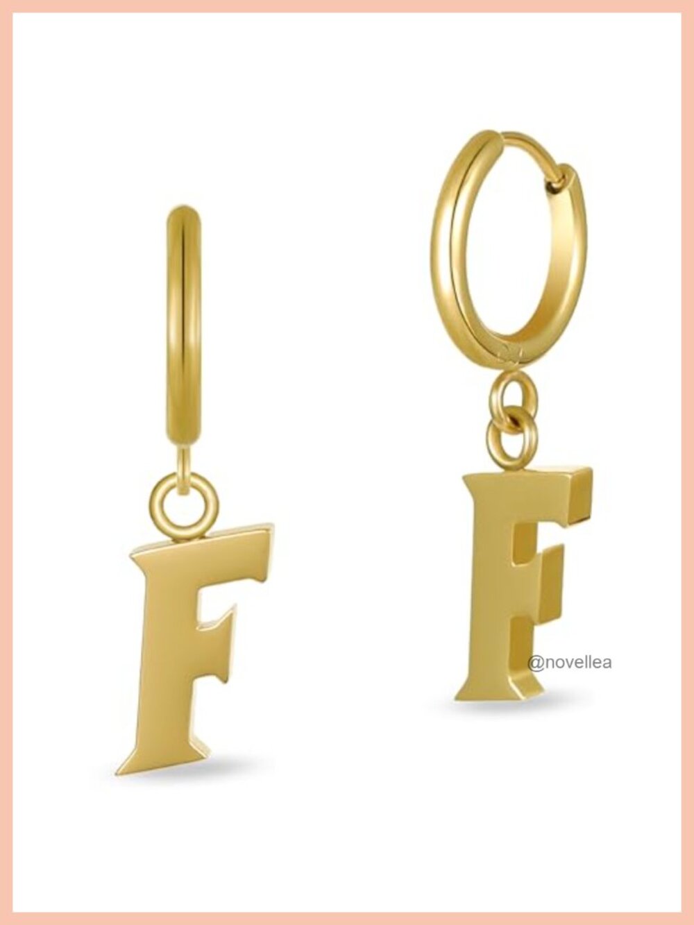 UF Gators Hoop Earrings Hypoallergenic Stainless Steel 18K Gold Finish